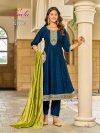 Ekta By Aanchi Vichitra Silk Embroidery Anarakali Set 